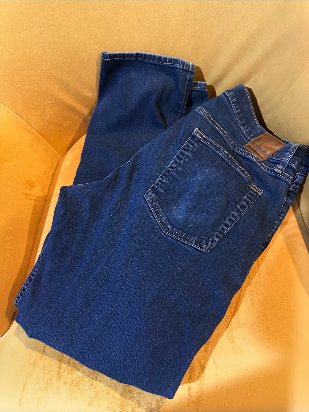 Goodfellow & Co Total Flex Athletic Dark Blue Straight-Leg Men's Jeans 34 x 30